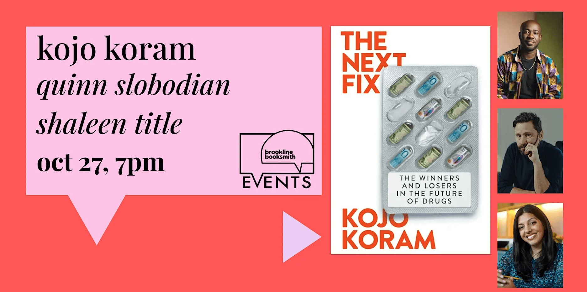Kojo Koram with Quinn Slobodian and Shaleen Title