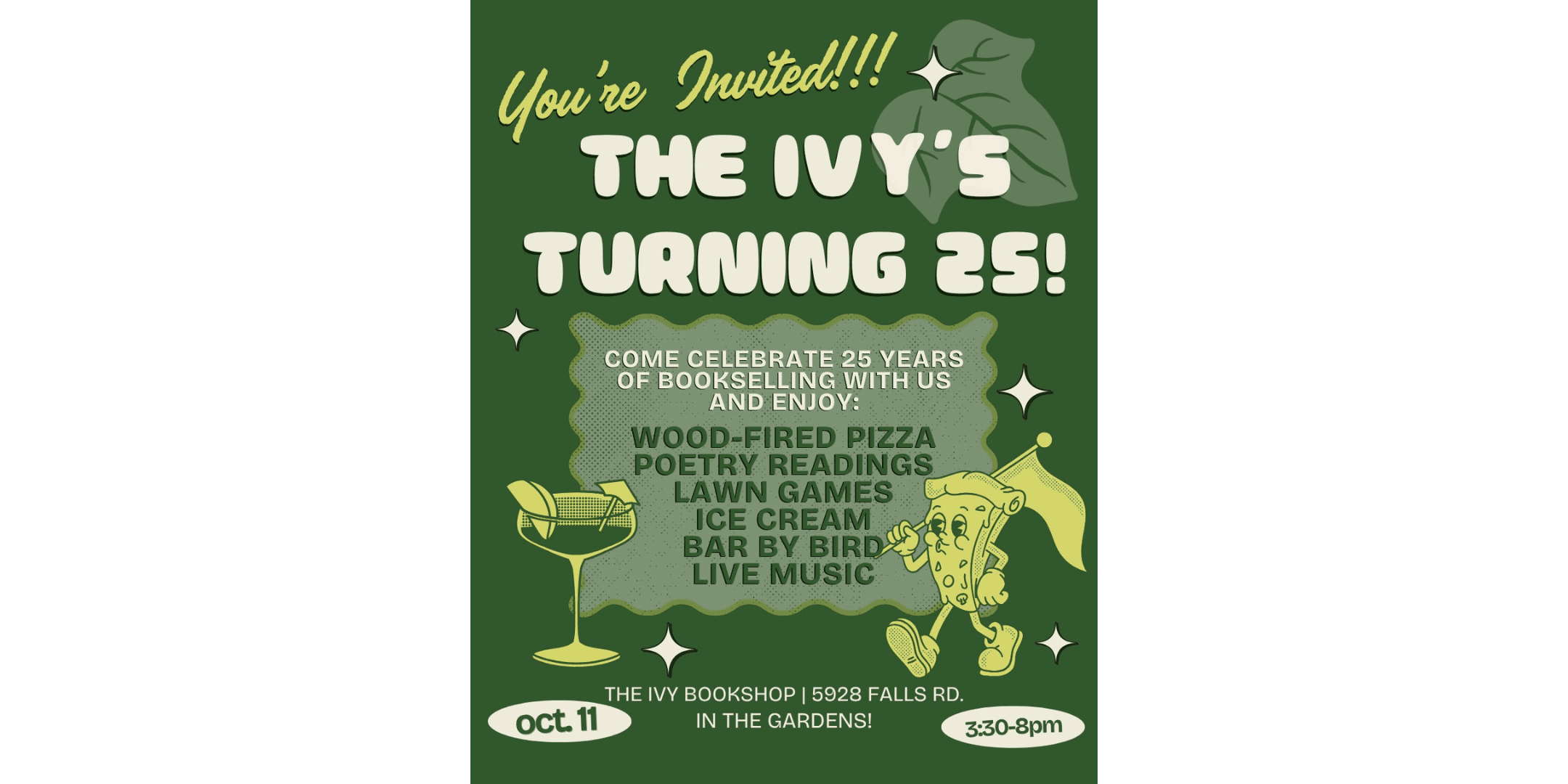 The Ivy Bookshop's 25th Birthday Party!